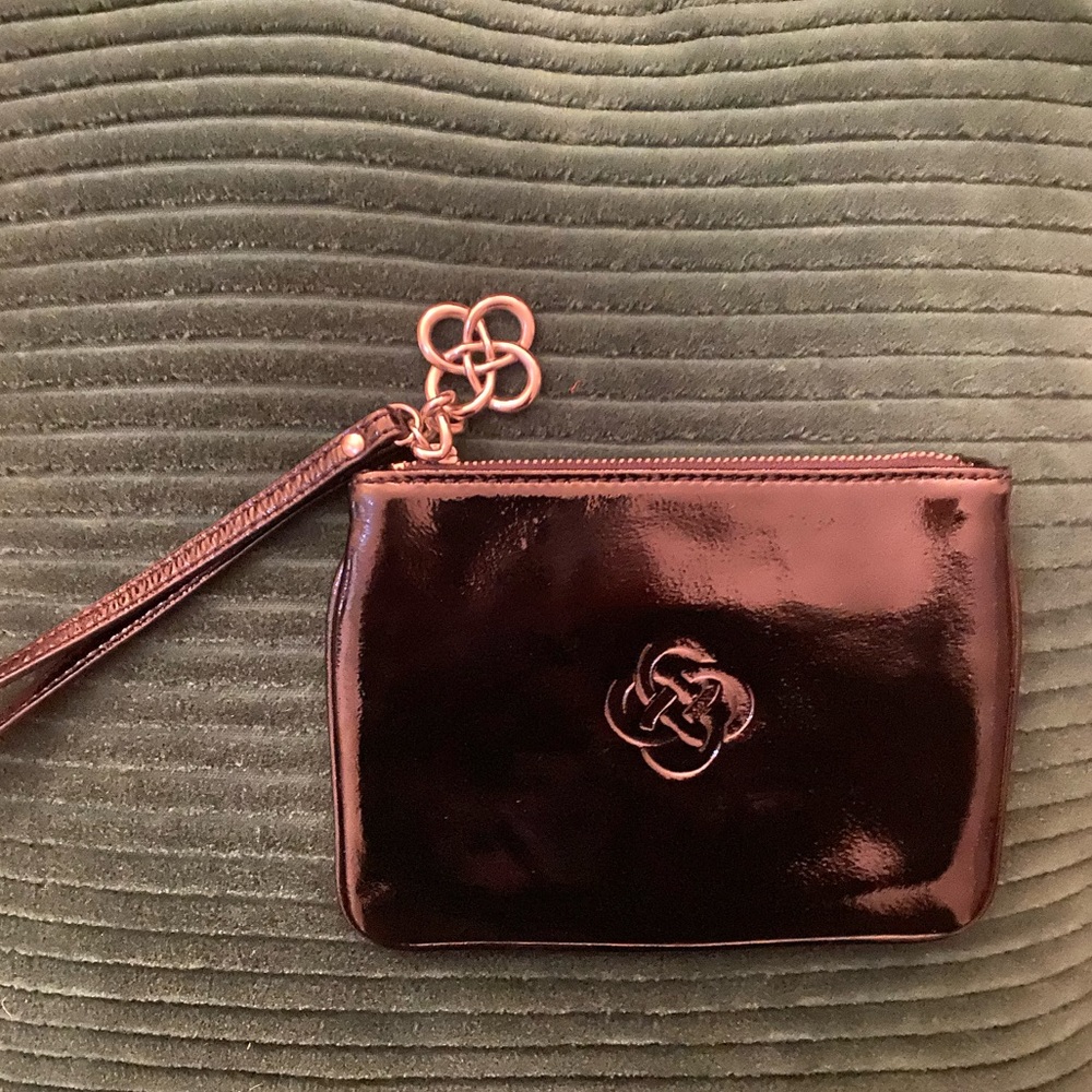 Stella and Dot Wristlet - shiny black NWOT